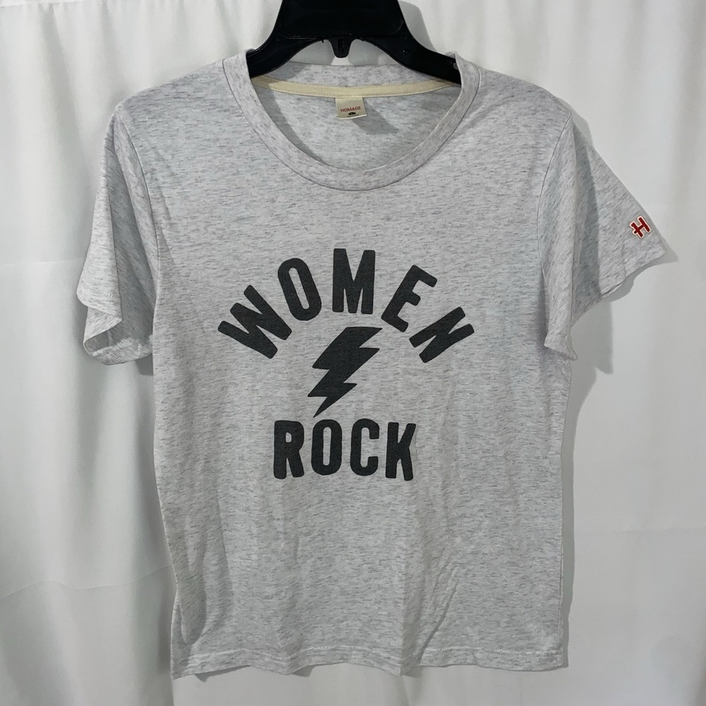 Homage Women Rock T Shirt Womens Large